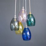 Coloured Glass Ceiling Lighting