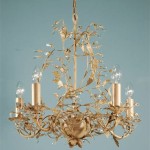 Cream Leaf Ceiling Light