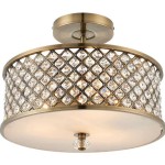 Drum Ceiling Lights With Crystals