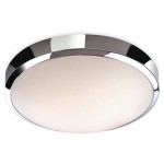 Half Circular Ceiling Light Chrome